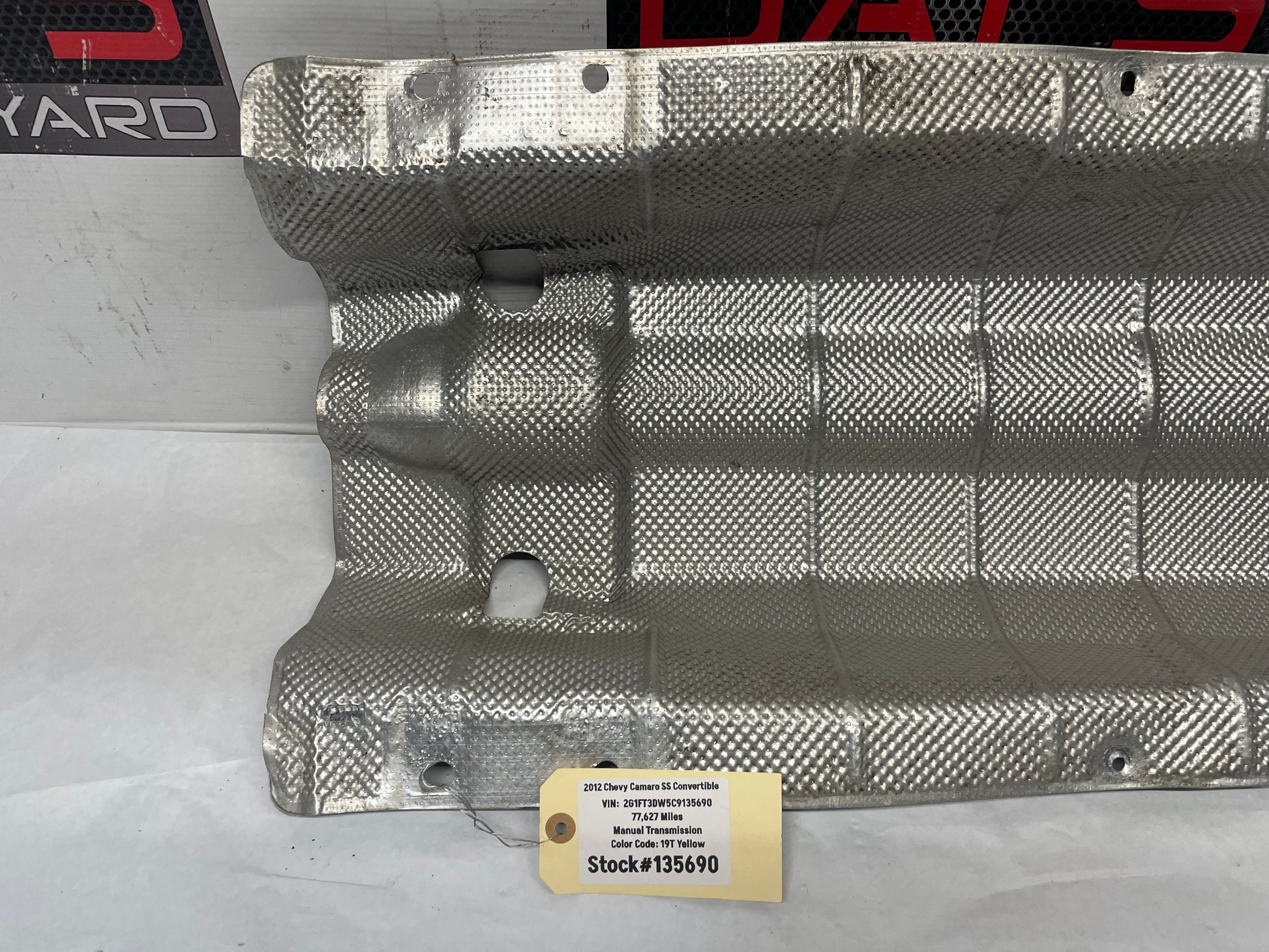2012 Chevy Camaro SS Transmission Tunnel Exhaust Heat Shield OEM - Day's Parts Yard
