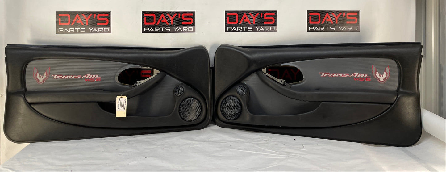 2001 Pontiac Trans AM WS6 RH & LH Front Interior Door Panels OEM