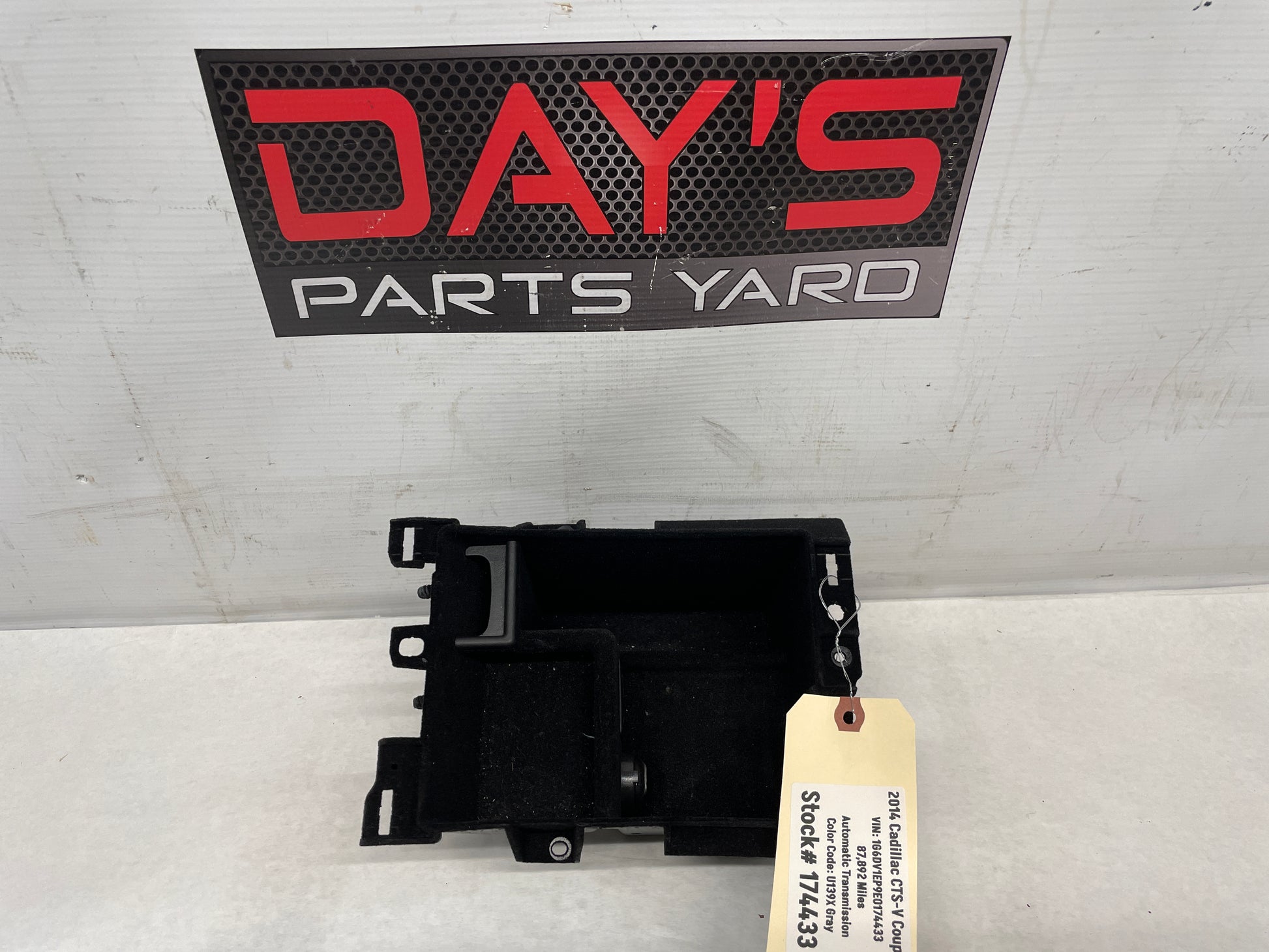 2014 Cadillac CTS-V Center Console Inner Storage Cubby Compartment Tray OEM - Day's Parts Yard