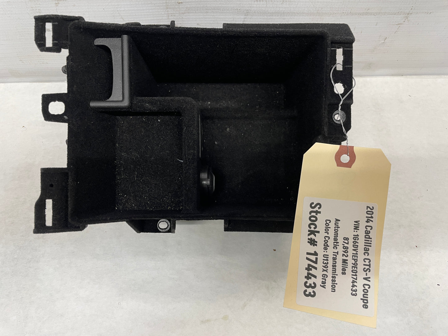 2014 Cadillac CTS-V Center Console Inner Storage Cubby Compartment Tray OEM - Day's Parts Yard