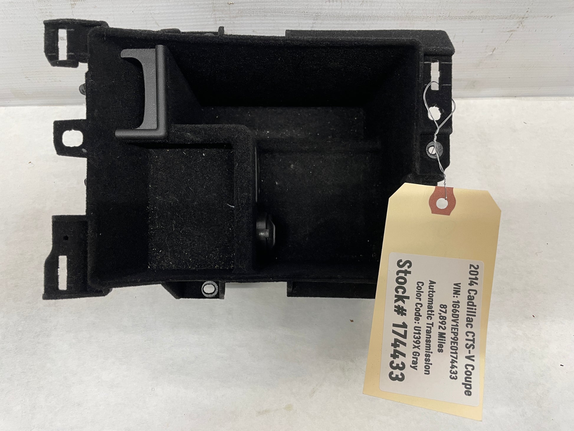 2014 Cadillac CTS-V Center Console Inner Storage Cubby Compartment Tray OEM - Day's Parts Yard