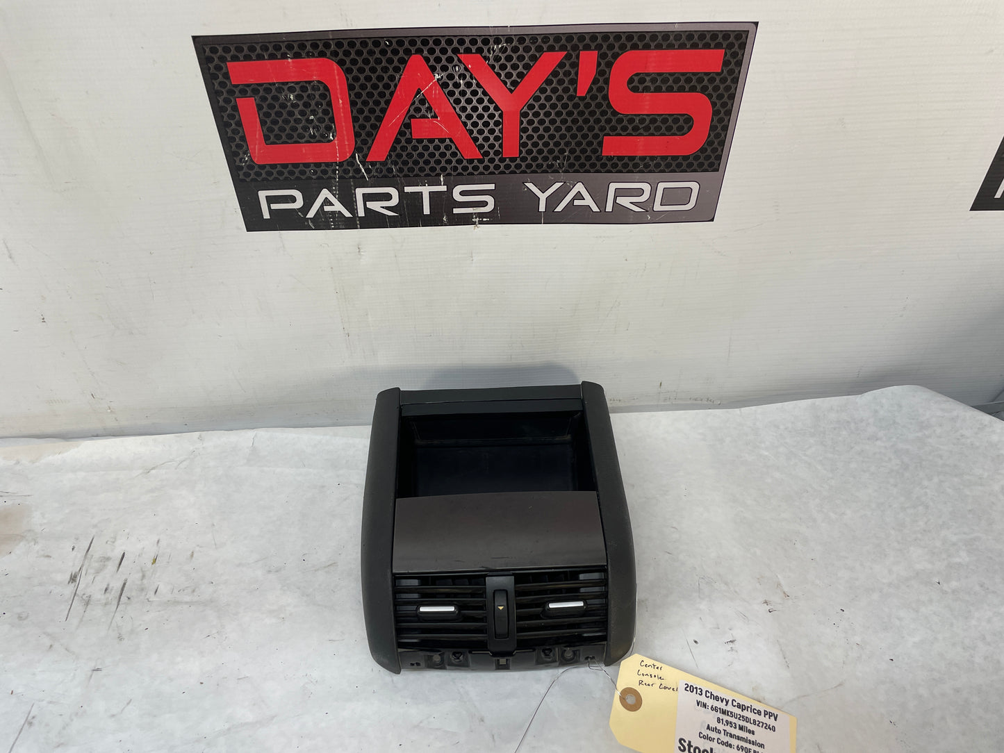 2013 Chevy Caprice PPV Center Console Rear Storage Tray Compartment OEM