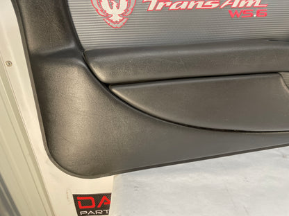 2001 Pontiac Trans AM WS6 RH & LH Front Interior Door Panels OEM