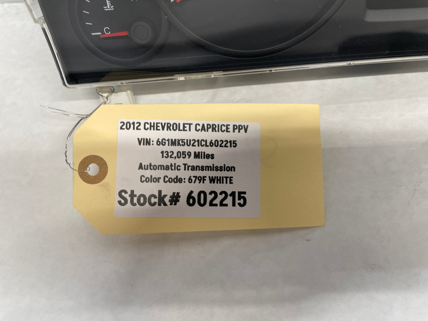 2012 Chevy Caprice PPV Gauge Cluster Speedometer Instrument Panel OEM