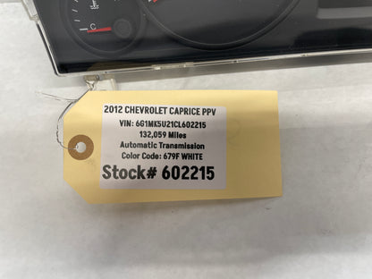 2012 Chevy Caprice PPV Gauge Cluster Speedometer Instrument Panel OEM