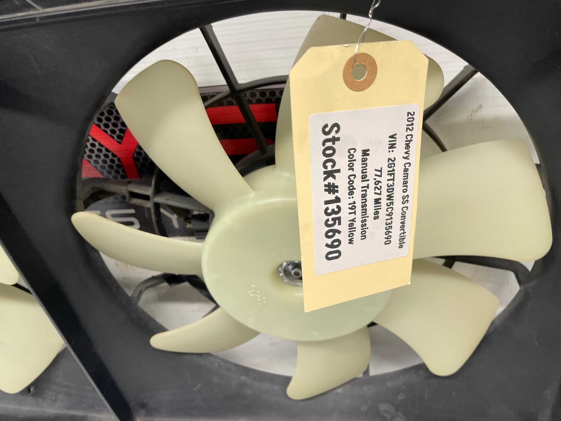 2012 Chevy Camaro SS Dual Radiator Cooling Fans Assembly OEM - Day's Parts Yard