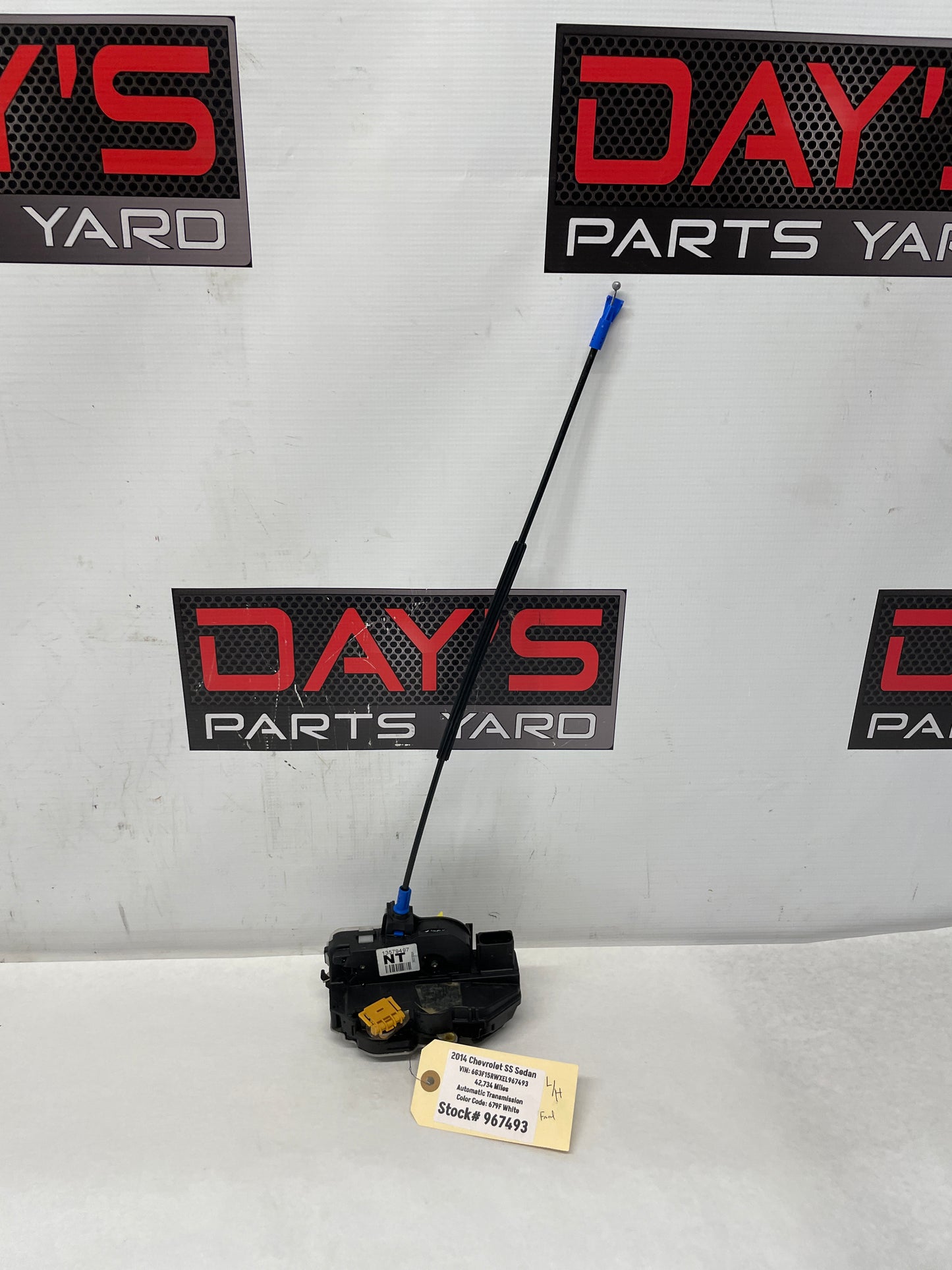 2014 Chevy SS Sedan LH Driver Front Door Lock Actuator OEM - Day's Parts Yard
