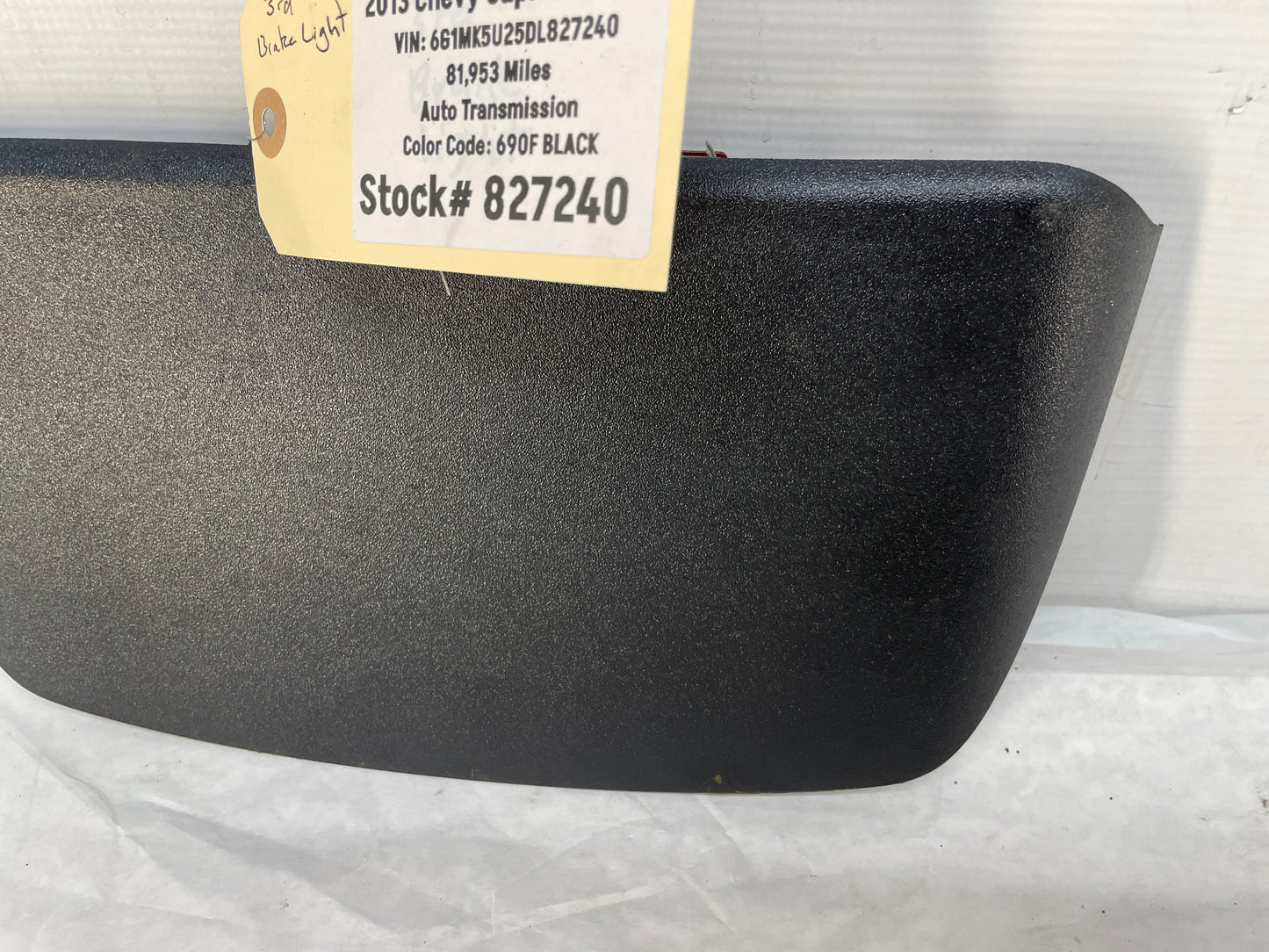 2013 Chevy Caprice PPV 3rd Third Brake Taillight Light Lamp High Mount OEM