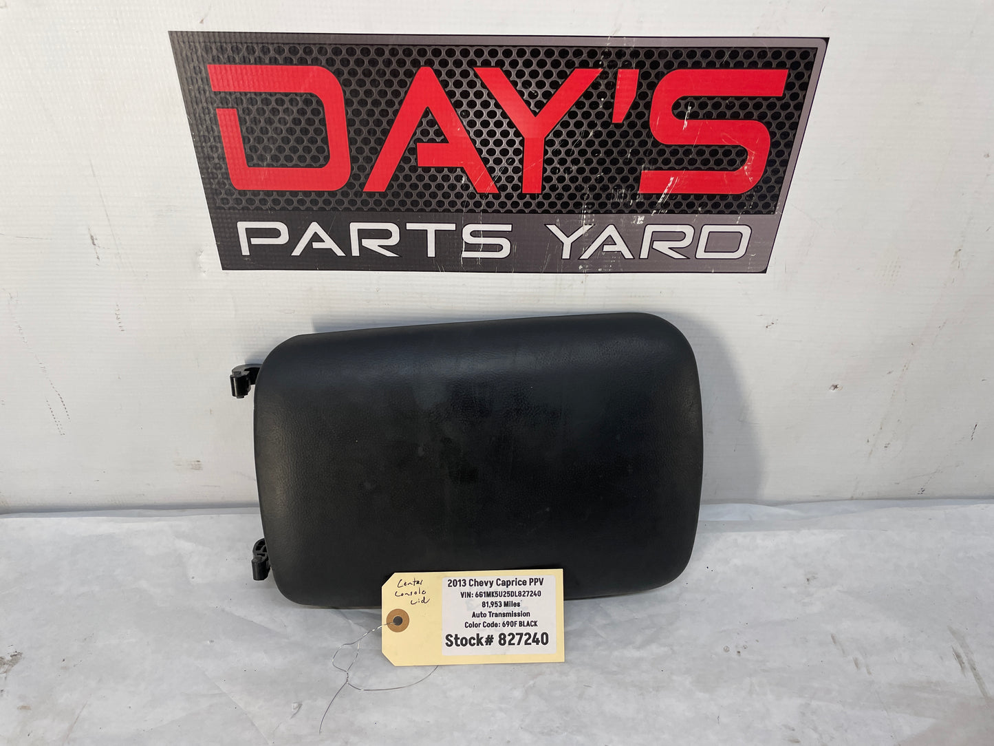 2013 Chevy Caprice PPV Center Console Lid Door Armrest OEM