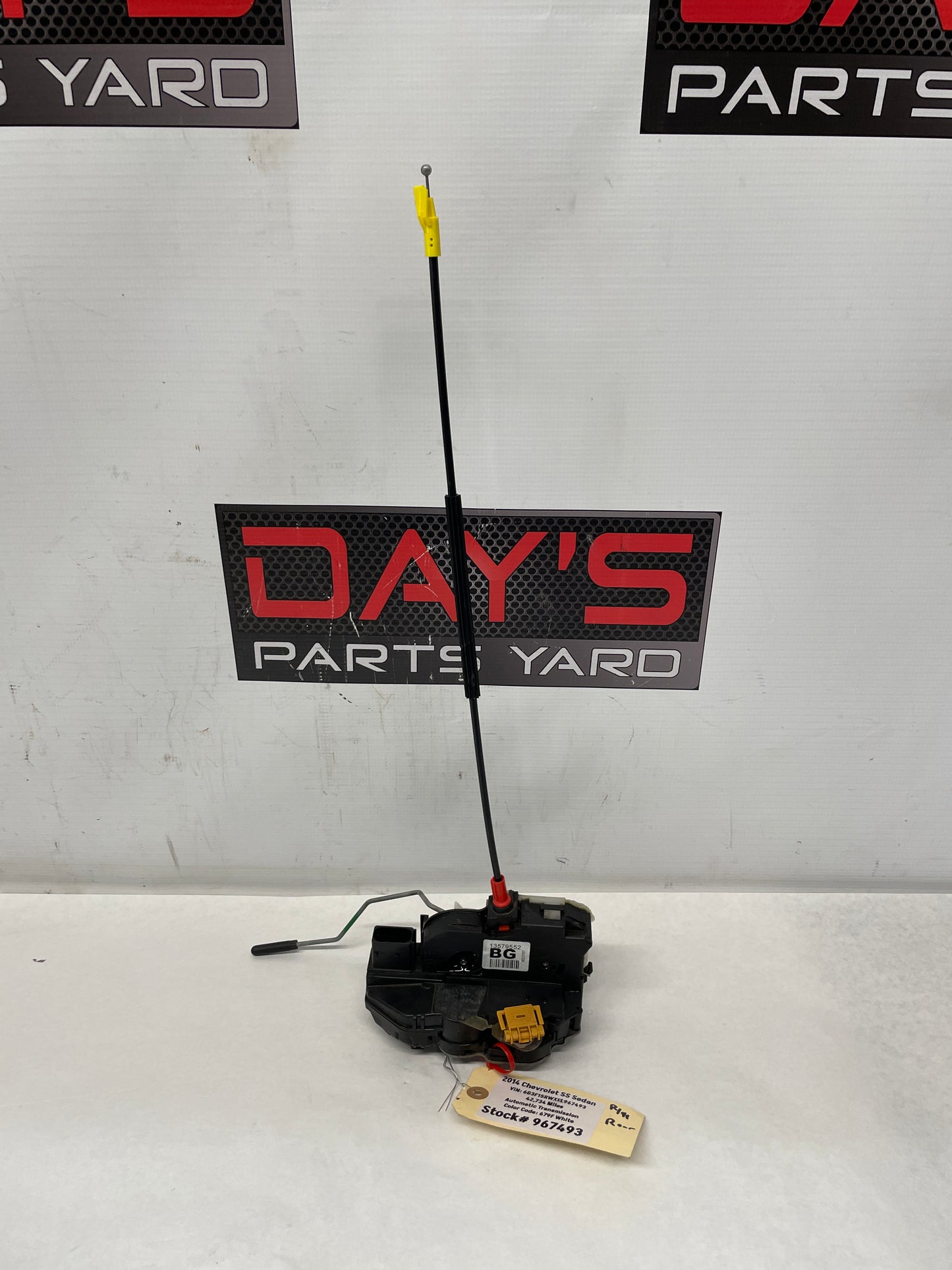 2014 Chevy SS Sedan RH Passenger Rear Door Lock Actuator OEM - Day's Parts Yard