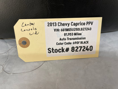2013 Chevy Caprice PPV Center Console Lid Door Armrest OEM