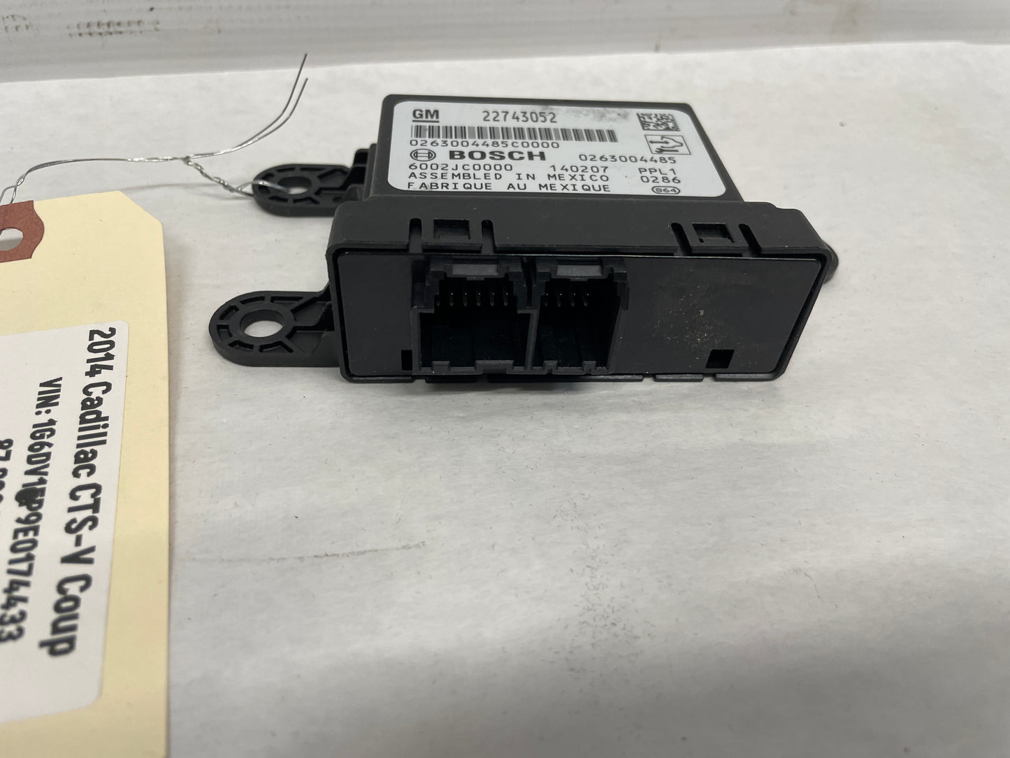 2014 Cadillac CTS-V Coupe Parking Aid Assist Control Module Unit OEM - Day's Parts Yard