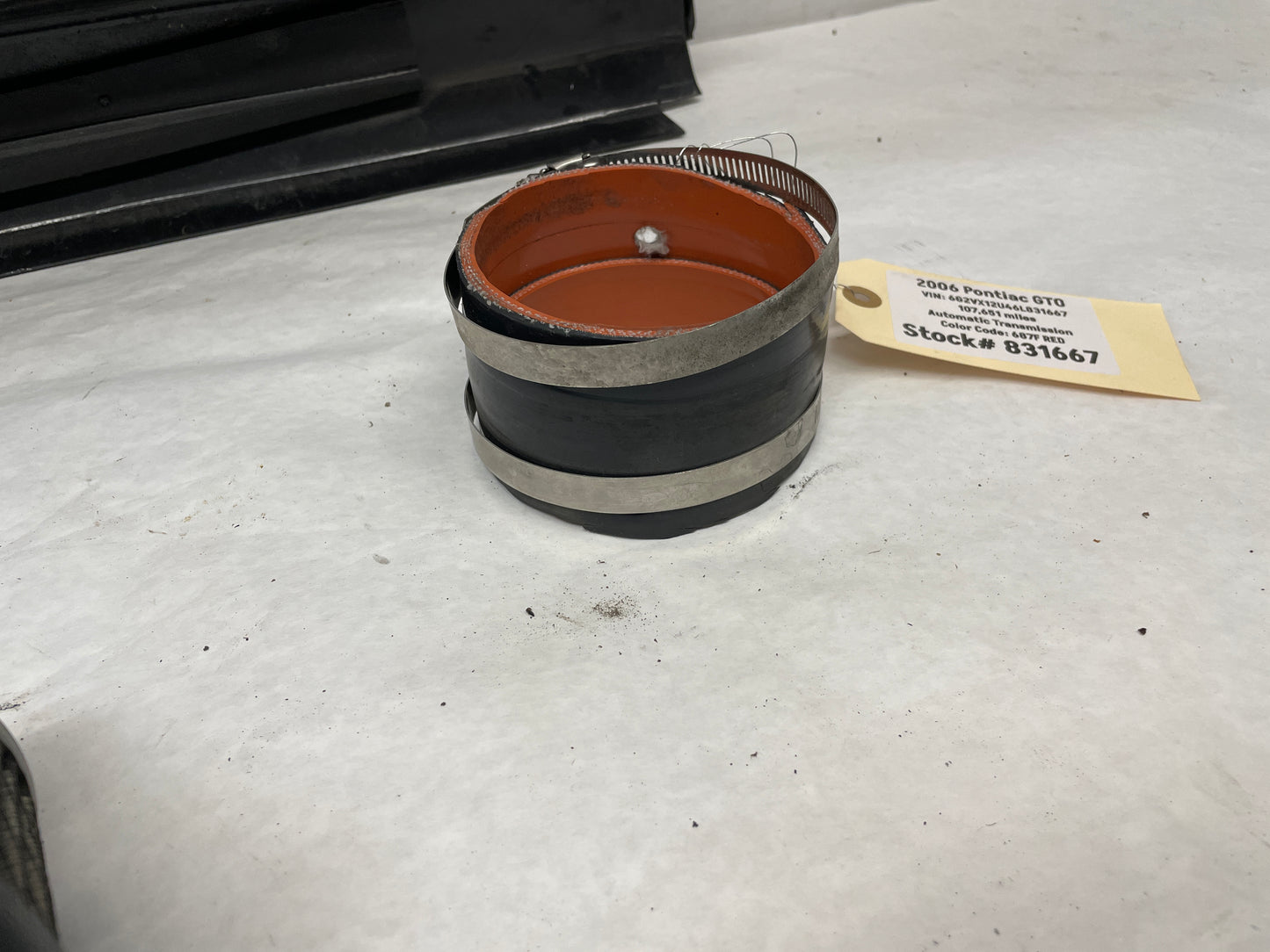 2006 Pontiac GTO Ram Cold Air Intake w/ Radiator Cover OEM - Day's Parts Yard