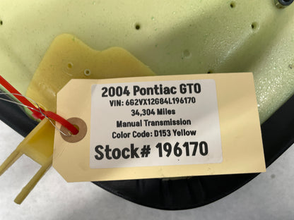 2004 Pontiac GTO Front Seat Upper Back Panel Cover Trim Map Pocket Bag OEM - Day's Parts Yard