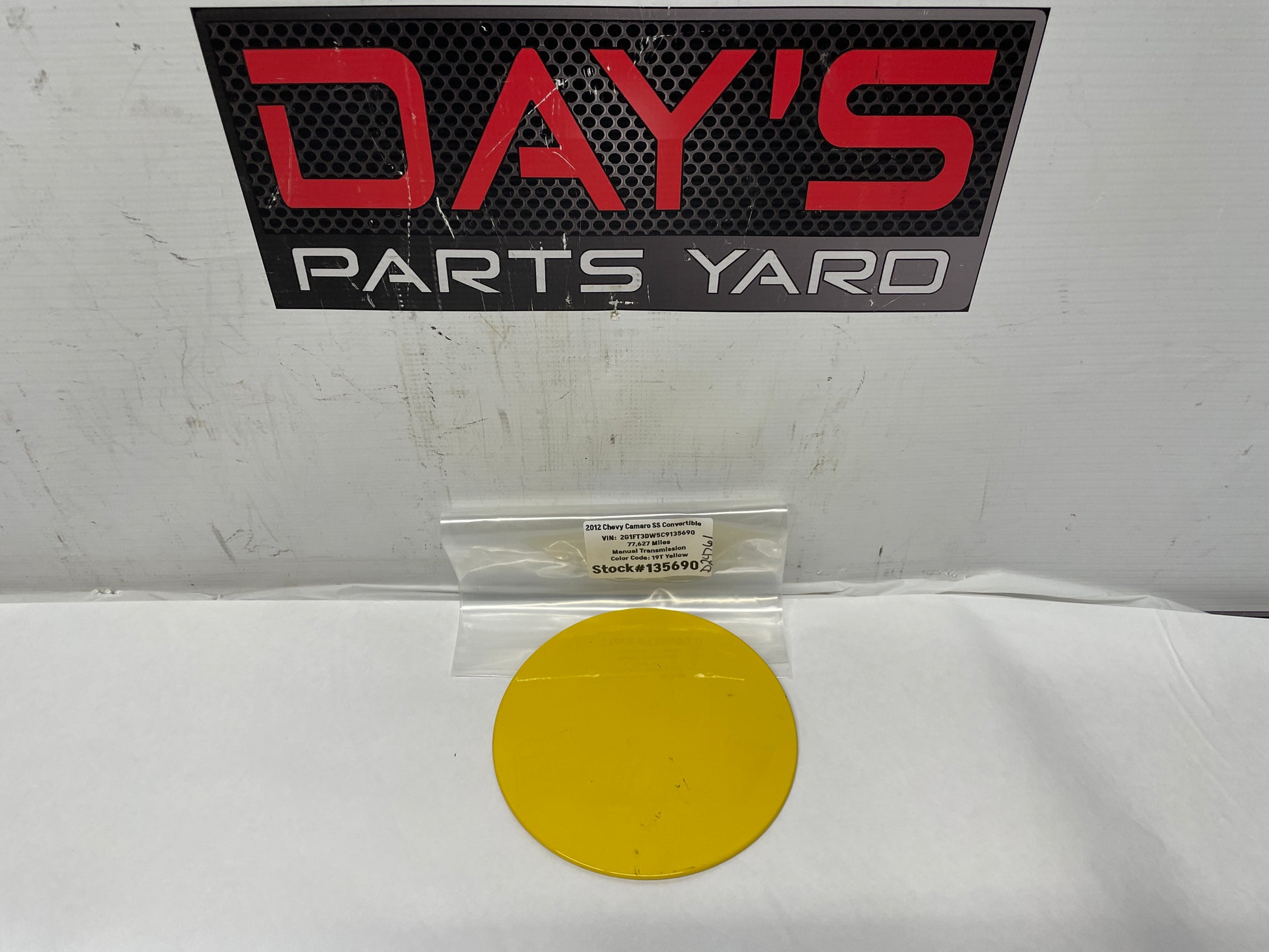 2012 Chevy Camaro SS Convertible Fuel Gas Door Cover Filler Lid OEM - Day's Parts Yard