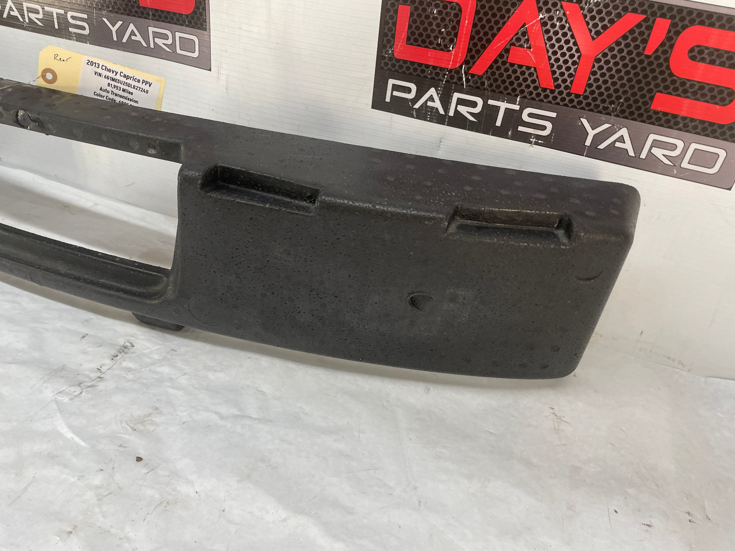 2013 Chevy Caprice PPV Rear Bumper Energy Impact Foam Absorber OEM