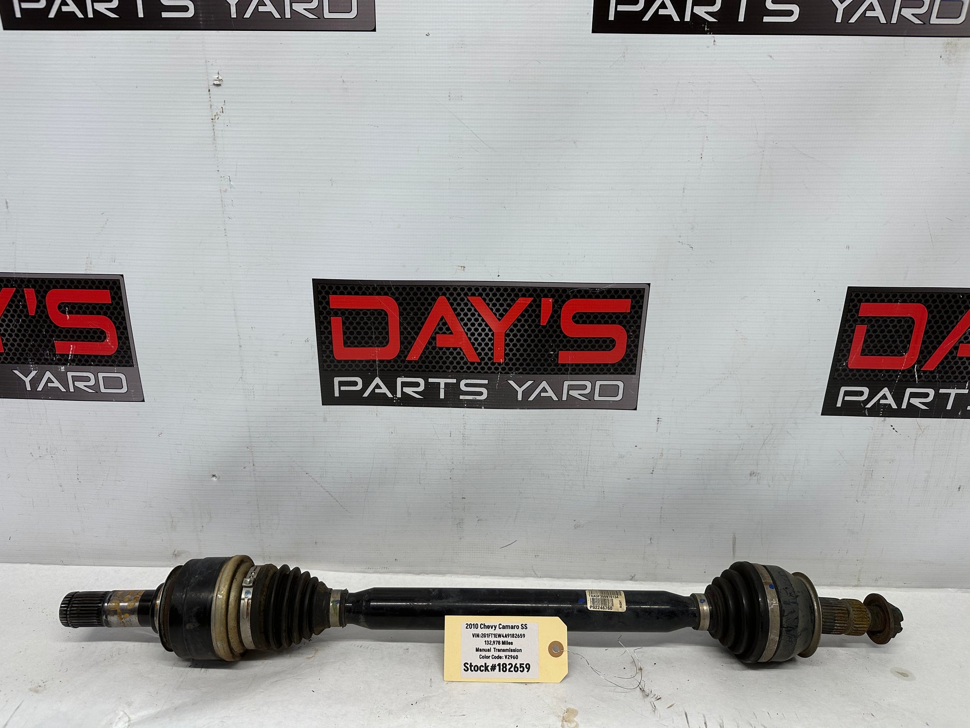 2010 Chevy Camaro SS LH Driver CV Axle Half Shaft OEM - Day's Parts Yard