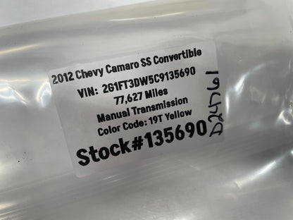 2012 Chevy Camaro SS Convertible Fuel Gas Door Cover Filler Lid OEM - Day's Parts Yard
