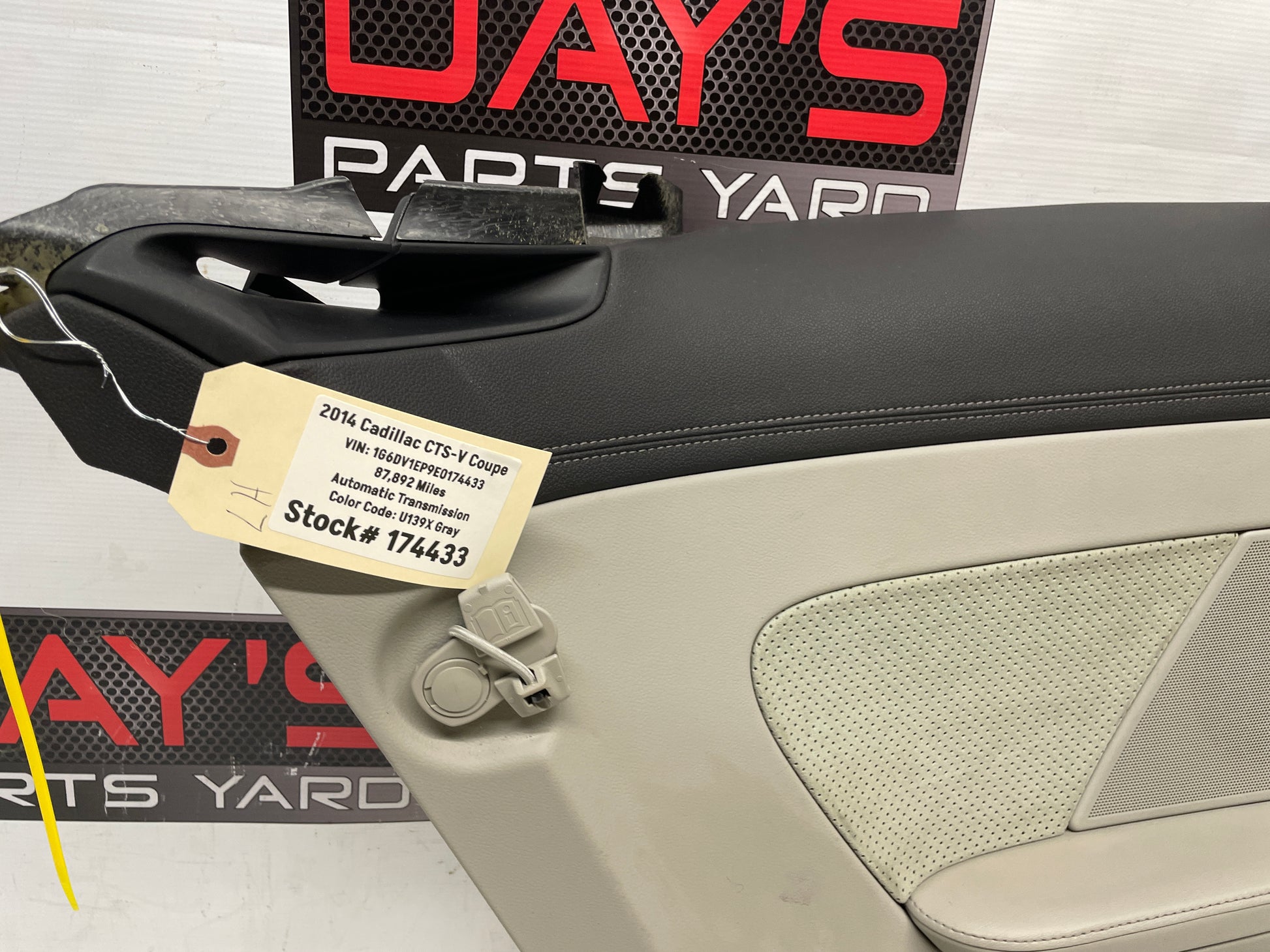 2014 Cadillac CTS-V Coupe LH Driver Rear  Quarter Door Panel Titanium OEM - Day's Parts Yard