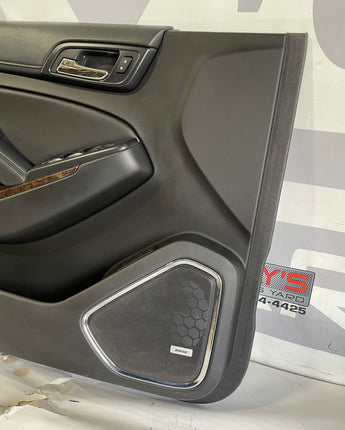 2018 Chevy Suburban LT Front LH Driver Door Panel OEM