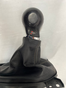 2012 Chevy Camaro Ss Hurst Shifter Knob w/ Black Leather Boot Yellow Stitching OEM - Day's Parts Yard