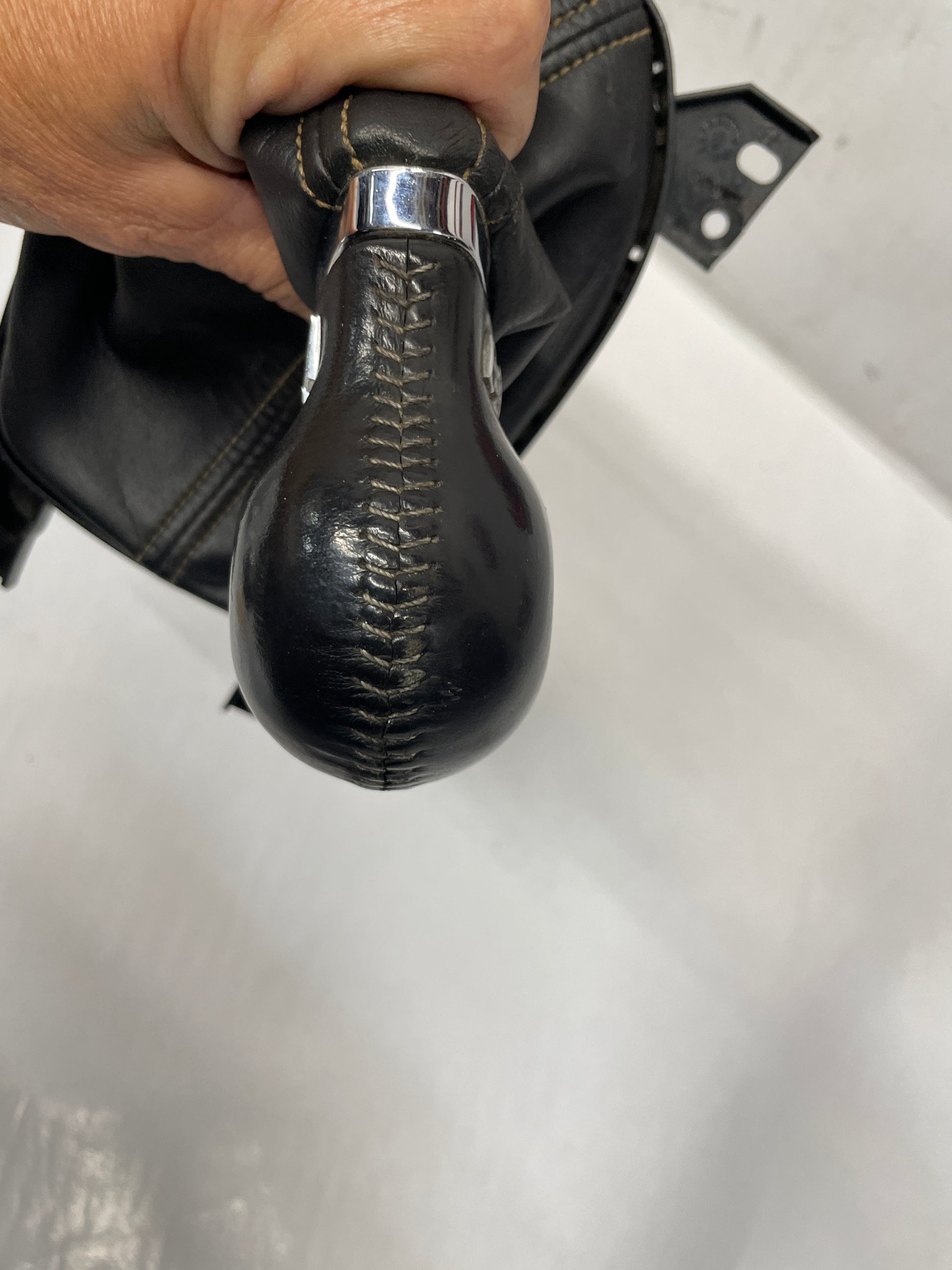 2012 Chevy Camaro Ss Hurst Shifter Knob w/ Black Leather Boot Yellow Stitching OEM - Day's Parts Yard