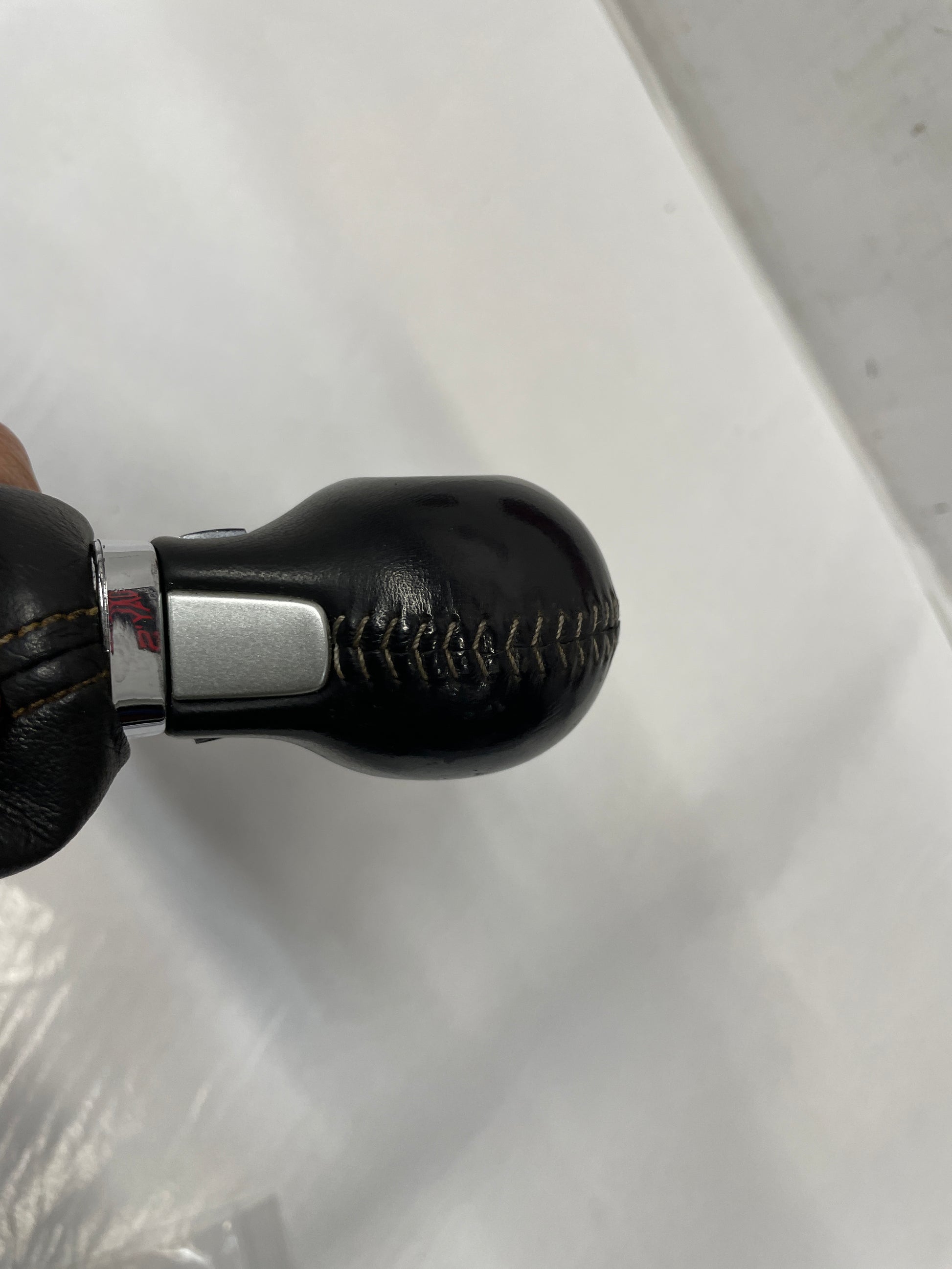 2012 Chevy Camaro Ss Hurst Shifter Knob w/ Black Leather Boot Yellow Stitching OEM - Day's Parts Yard