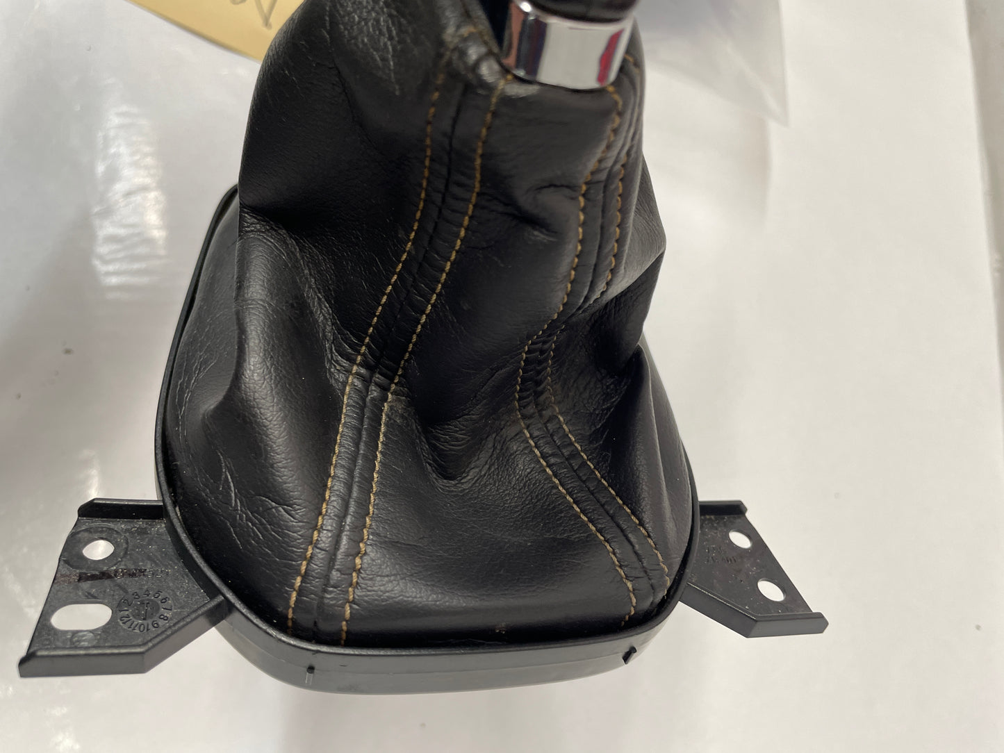 2012 Chevy Camaro Ss Hurst Shifter Knob w/ Black Leather Boot Yellow Stitching OEM - Day's Parts Yard