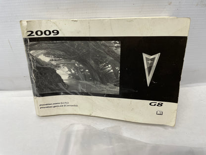 2009 Pontiac G8 Base Owners Manual Book Booklet OEM - Day's Parts Yard