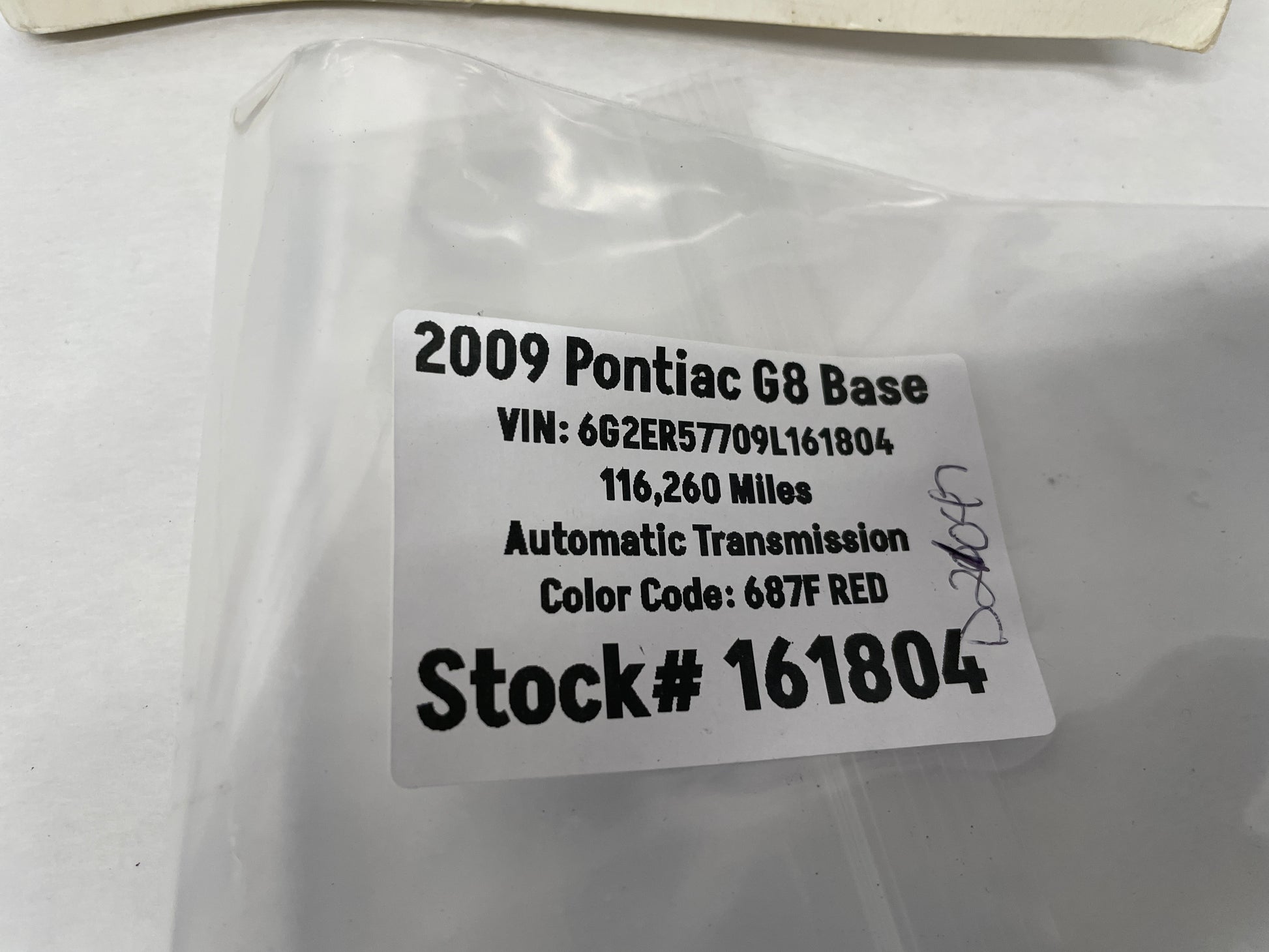 2009 Pontiac G8 Base Owners Manual Book Booklet OEM - Day's Parts Yard