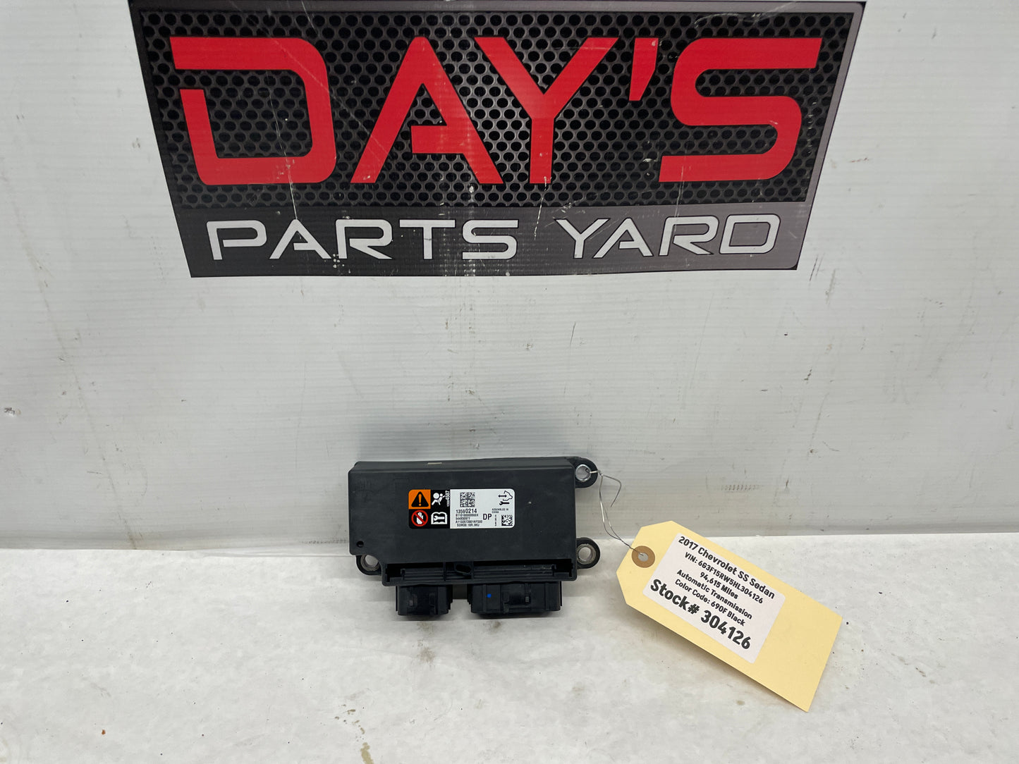 2017 Chevy SS Sedan Air Bag Module OEM