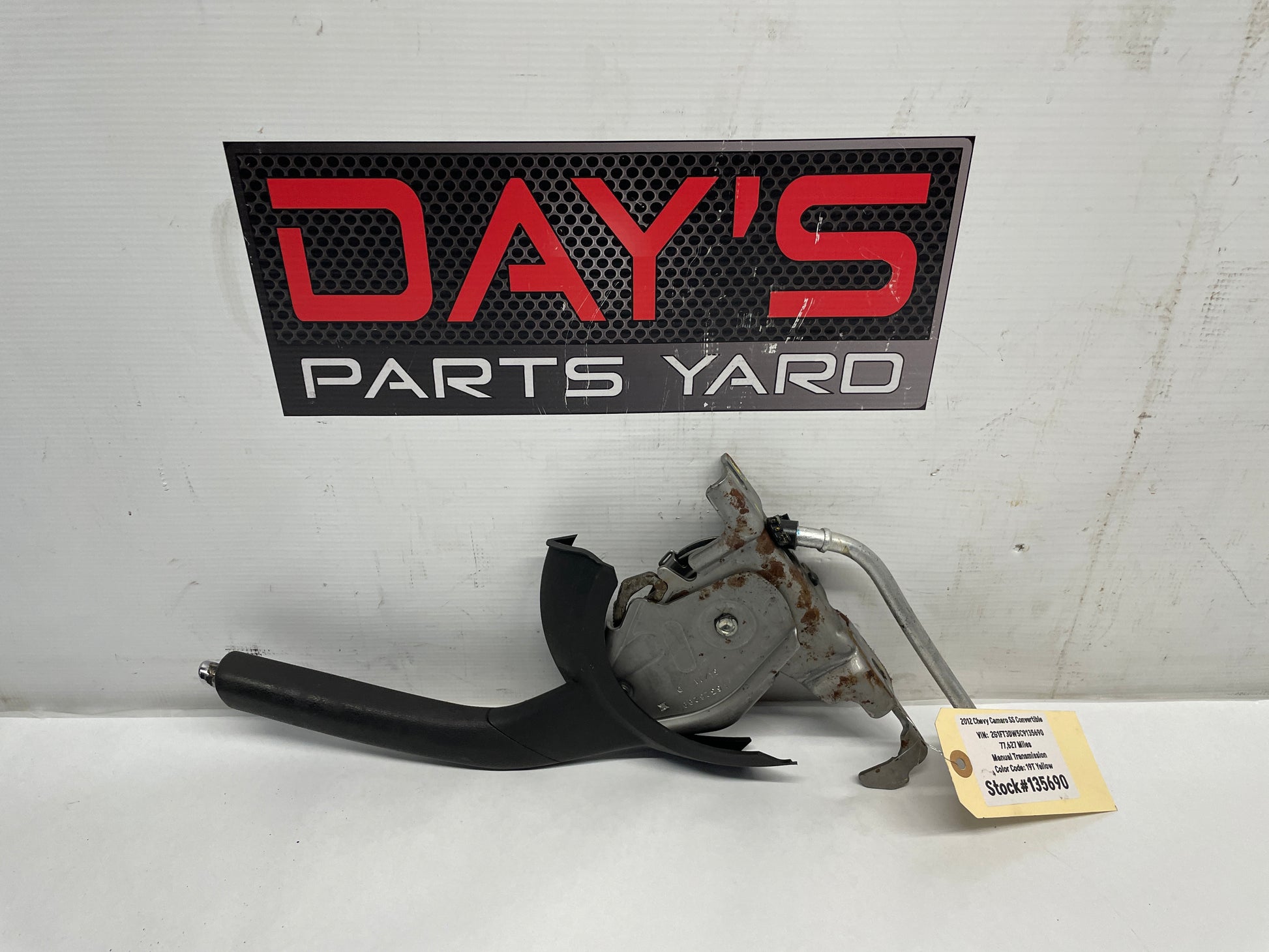 2012 Chevy Camaro SS Convertible Emergency E Parking Brake Handle Lever OEM - Day's Parts Yard