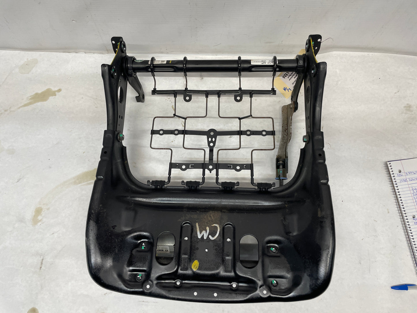 2017 Chevy SS Sedan Front LH Driver Lower Seat Cushion Frame Assembly OEM