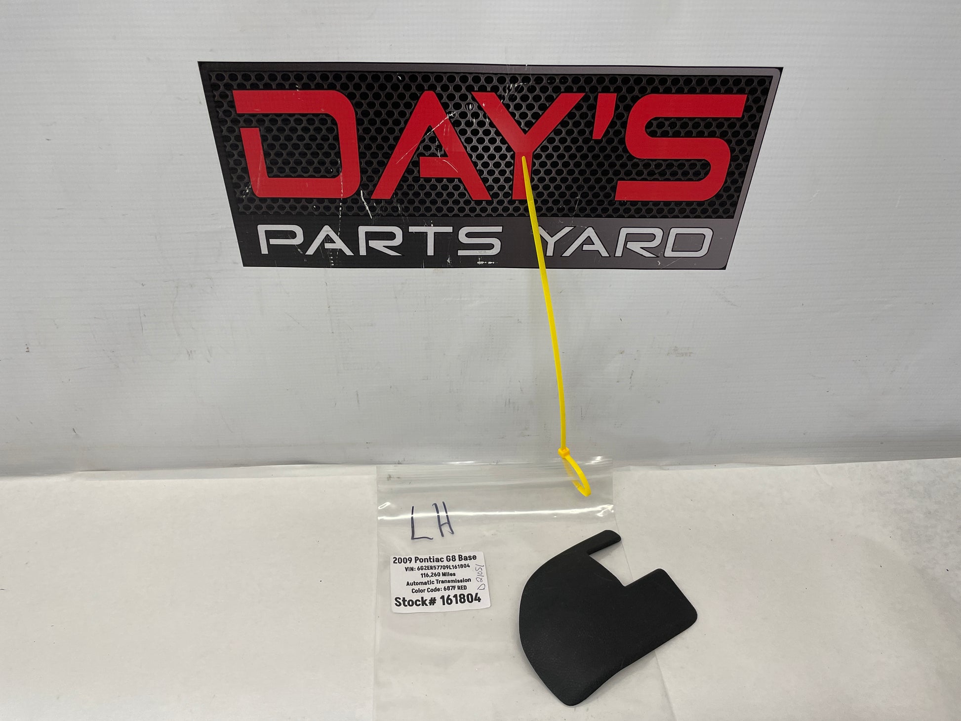 2009 Pontiac G8 LH Driver Front Seat Inner Track Trim Cover OEM - Day's Parts Yard