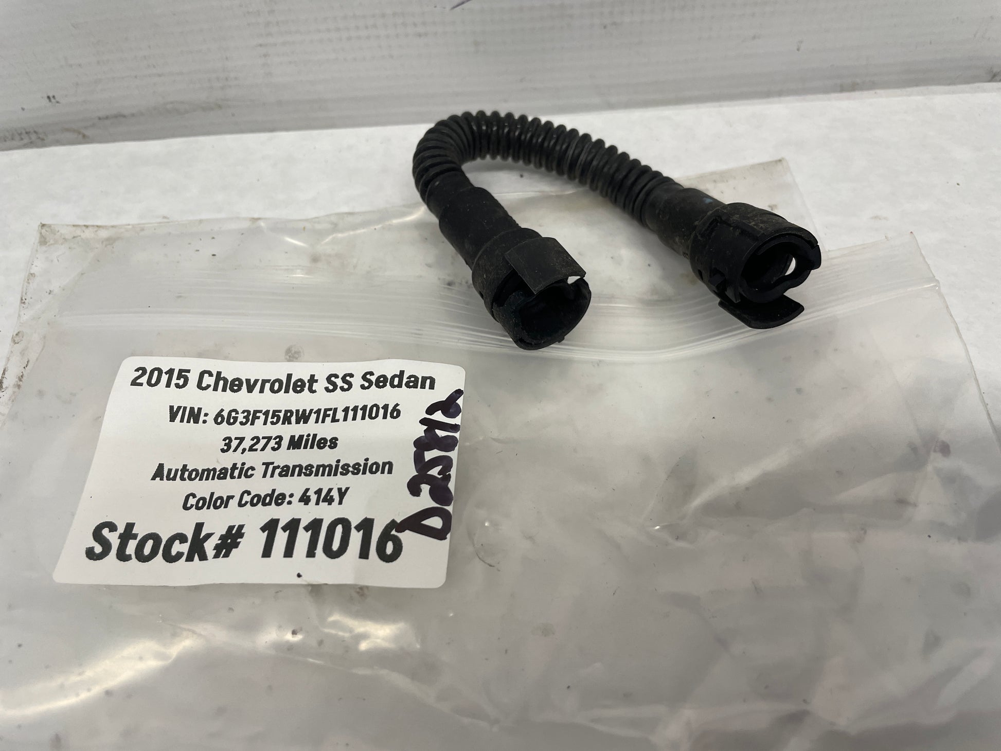 2015 Chevy SS Sedan Valley Cover PCV Hose Tube Line LS2 LS3 LS6 OEM - Day's Parts Yard
