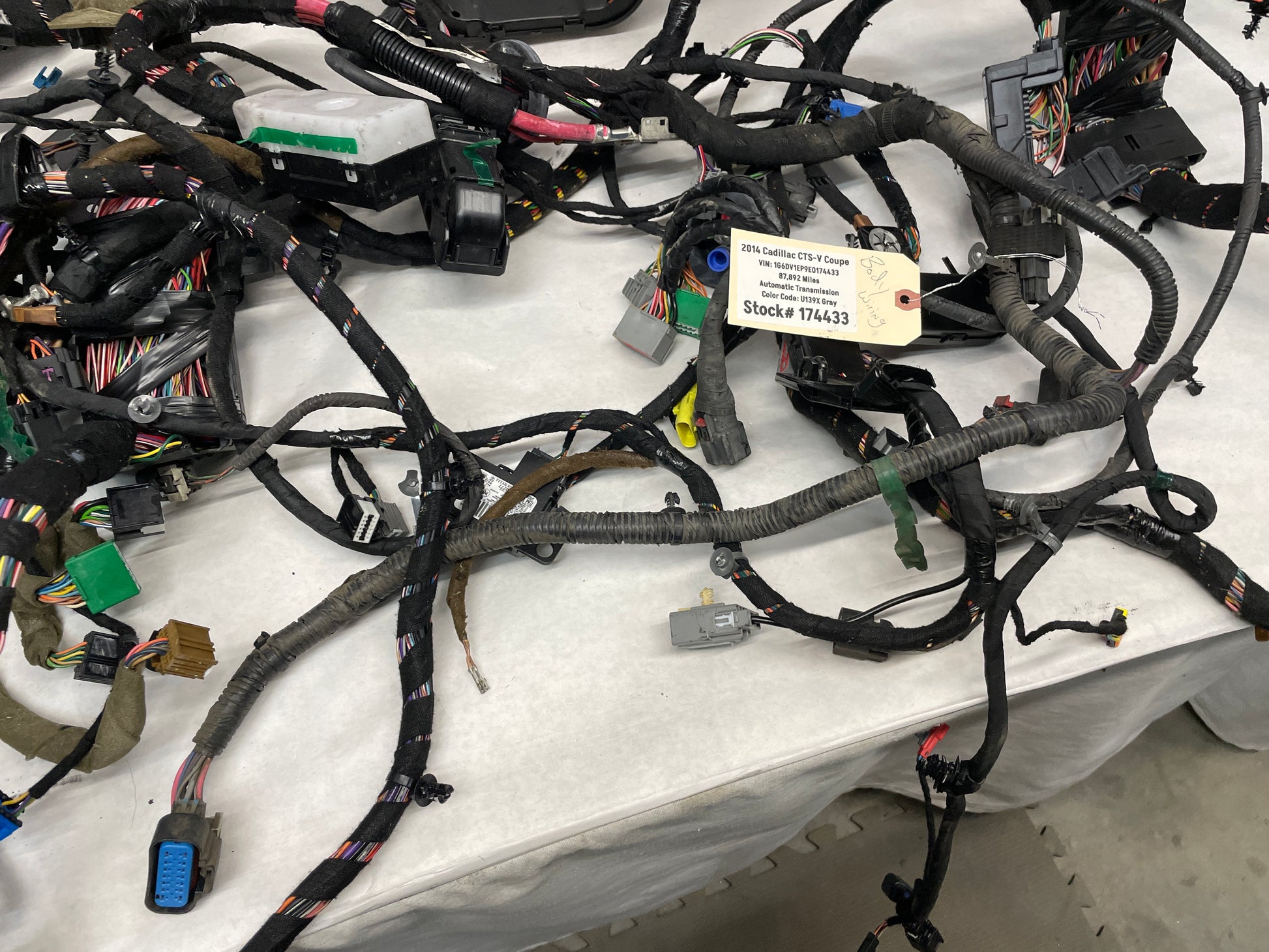 2014 Cadillac CTS-V Coupe Body Wire Wiring Harness OEM - Day's Parts Yard