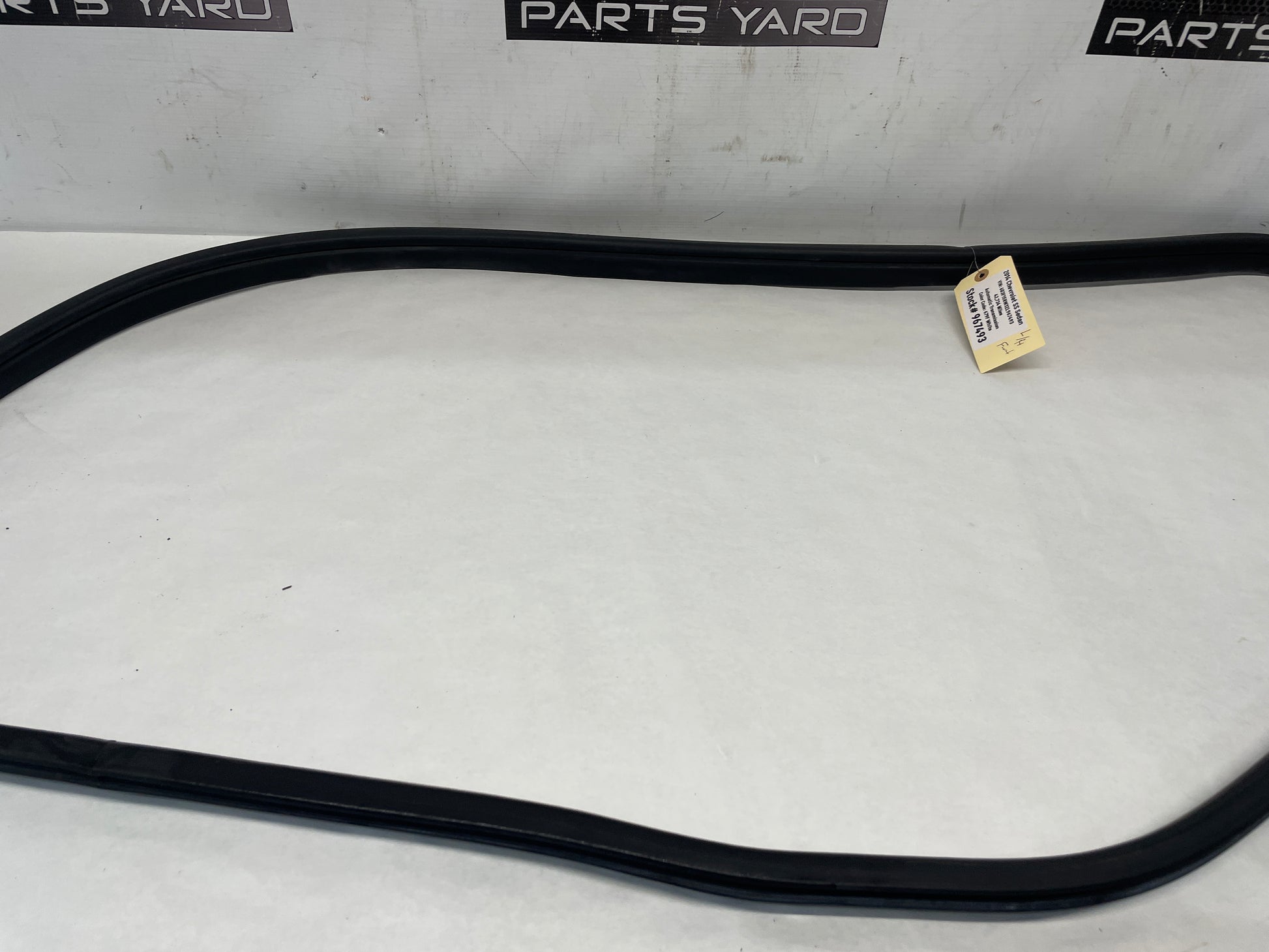 2014 Chevy SS Sedan LH Driver Front Door Weather Strip Rubber Seal OEM - Day's Parts Yard