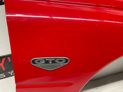 2006 Pontiac GTO LH Driver Front Fender Red OEM - Day's Parts Yard