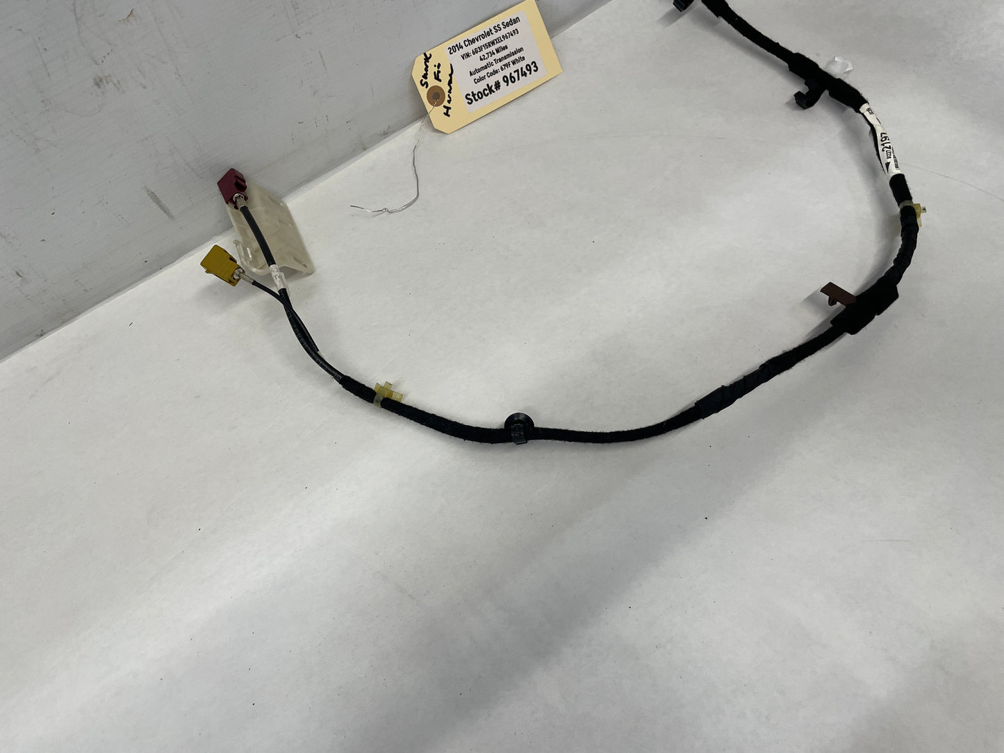 2014 Chevy SS Sedan Shark Fin Antenna Wire Wiring Harness Cable OEM - Day's Parts Yard