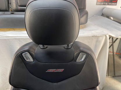 2015 Chevy SS Sedan Seats Fronts and Rears Black Leather Alcantara Suede OEM