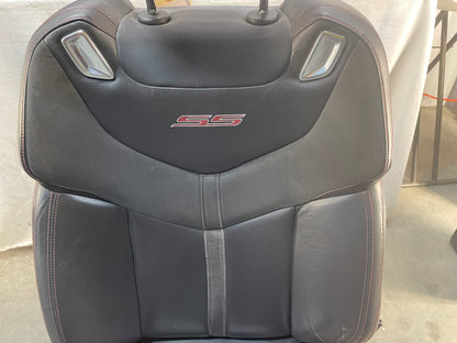 2015 Chevy SS Sedan Seats Fronts and Rears Black Leather Alcantara Suede OEM