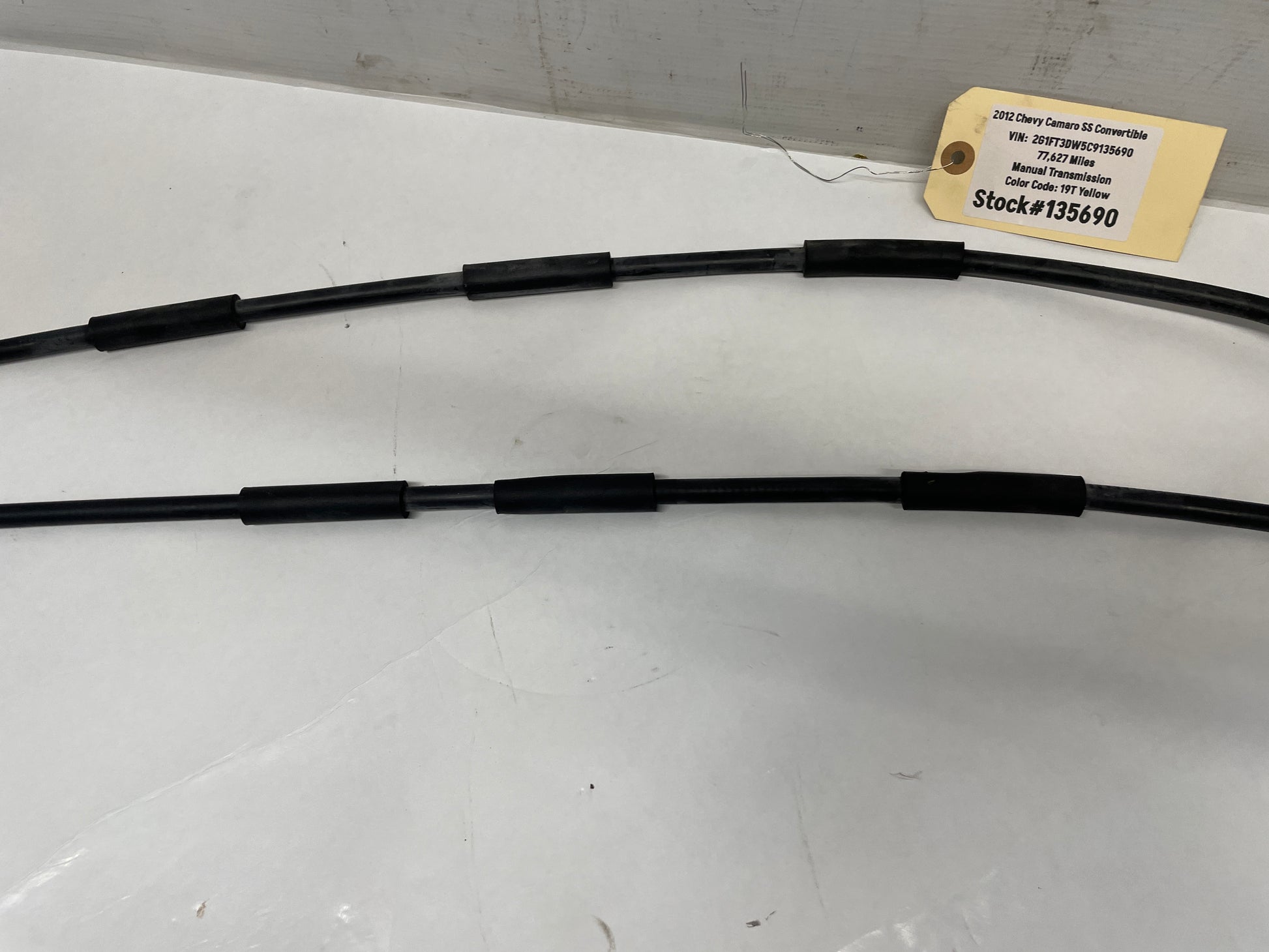 2012 Chevy Camaro SS Convertible Emergency Parking Brake Cables OEM - Day's Parts Yard