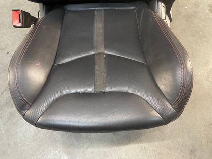 2015 Chevy SS Sedan Seats Fronts and Rears Black Leather Alcantara Suede OEM
