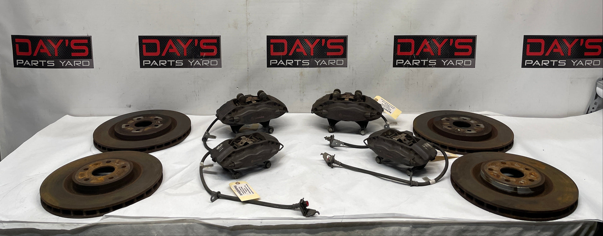 2012 Chevy Camaro SS Brembo Brake Calipers & Rotors Front and Rear OEM - Day's Parts Yard