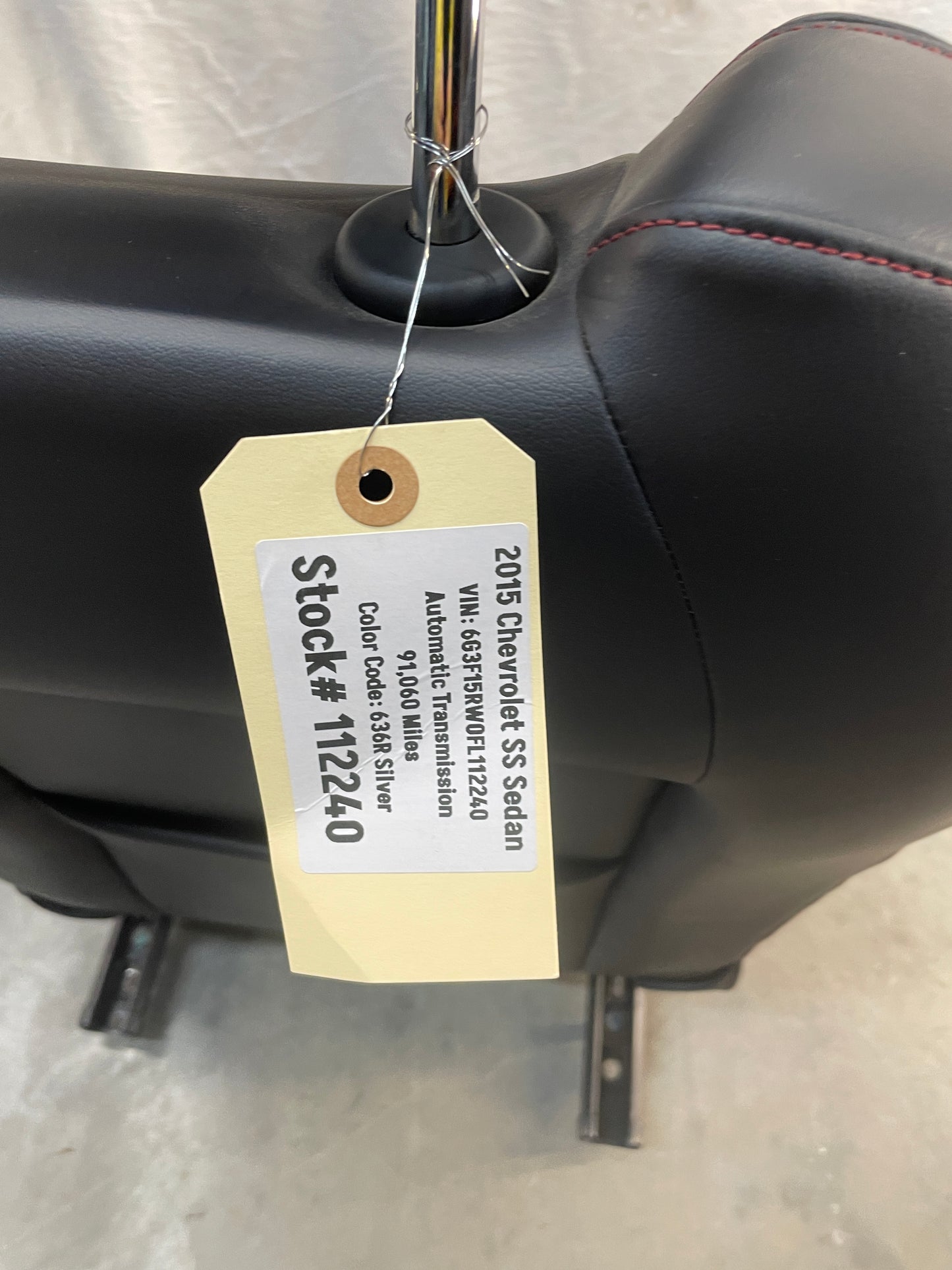 2015 Chevy SS Sedan Seats Fronts and Rears Black Leather Alcantara Suede OEM