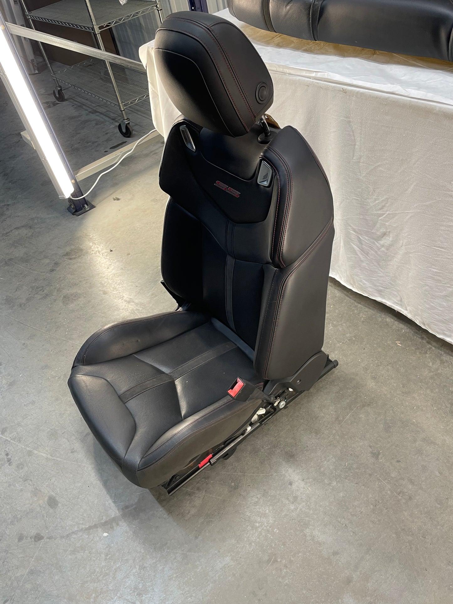 2015 Chevy SS Sedan Seats Fronts and Rears Black Leather Alcantara Suede OEM