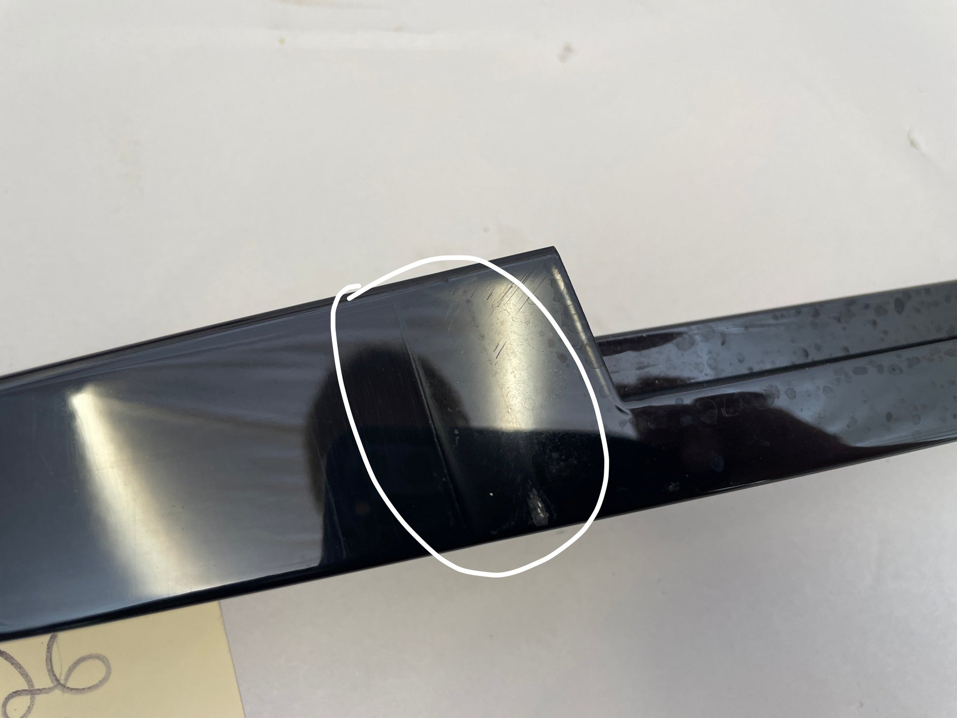 2014 Chevy SS Sedan Rear LH Driver Door Pillar Post Applique Trim Black OEM - Day's Parts Yard