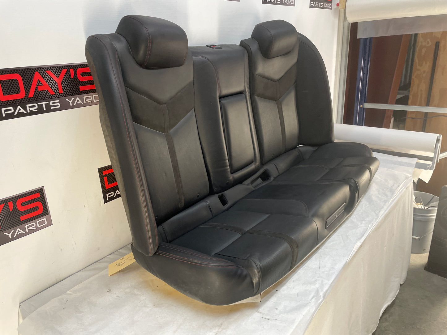 2015 Chevy SS Sedan Seats Fronts and Rears Black Leather Alcantara Suede OEM