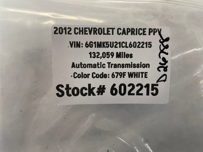 2012 Chevy Caprice PPV Upper Radiator Mounts and Lower Insulator Rubber Bushings OEM
