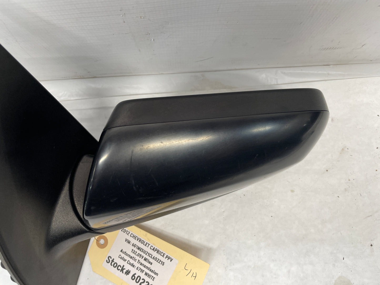 2012 Chevy Caprice PPV LH Driver Exterior Outside Mirror Black OEM